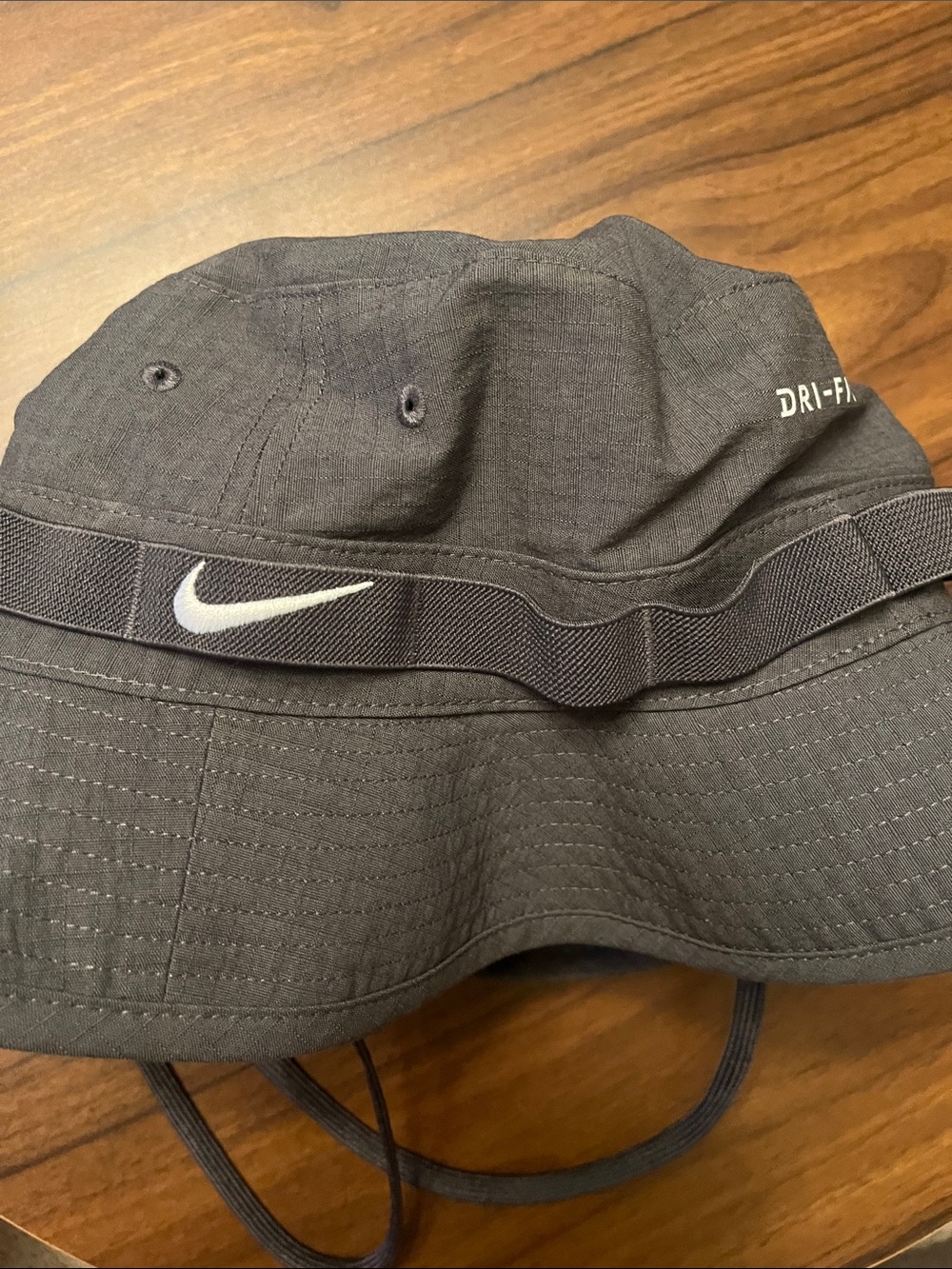Nike Black Bucket Hat with White Swoosh Fresno State Bulldogs